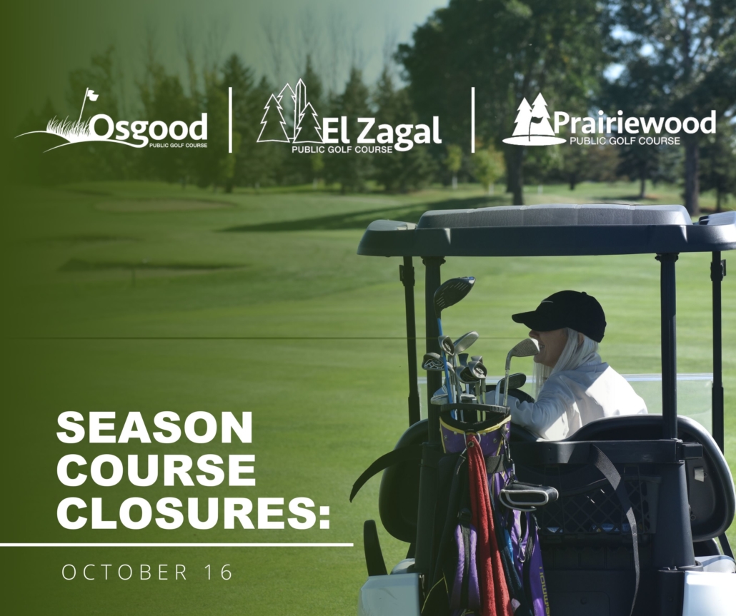 This image reads the season course closures dates